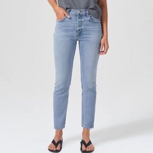 NWT AGOLDE Willow Slim Crop Jeans, Sz 26